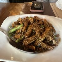 Stir fried tempeh   at Garuda in Makati
