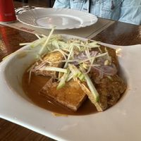 Tofu is apple sauce   at Garuda in Makati