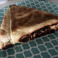 Spicy veg roti triangle. Very good    at Serendib in Kingsbury