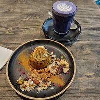 Purple Yam Latte - Carrot Cake at Regretless in Melbourne