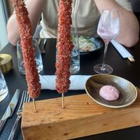 Weitere Vorspeise, Spargel in einer sehr leckeren Panade  at NASHI Dining in Erfurt