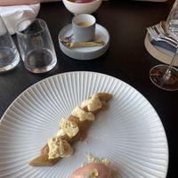 Nachspeise, Rhabarber mit weißer Schokolade  at NASHI Dining in Erfurt