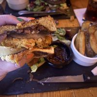 Vegan burger   at Chapel Street Bar & Kitchen in Llangollen
