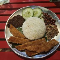 Nasi lamak at Moginum Restobar in Kota Kinabalu