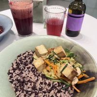 Green curry + Tofu  at Manduca in Barcelona