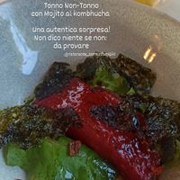 Tonno non Tonno con Mojito al kombhucha at Ristorante Come in Famiglia in Rivoli