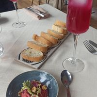 Hummus e kombucha at Ristorante Come in Famiglia in Rivoli