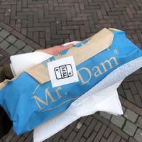 The packaging  at Mr. Dam Bánh mi in Utrecht