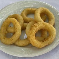 Fried Onions  at Mike's Place in Crete