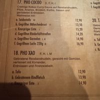 Menü  at Tao's Asian Food in Siegburg