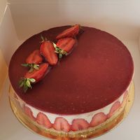 Fraisier, very good! at La Mauvaise Herbe in Paris