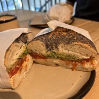 Vegan bagel  at obred - обред in Sofia