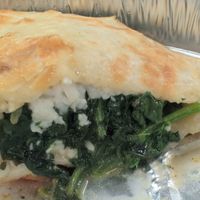 Spinach quesadilla (inside) at Cinco de Mayo in Palm Coast