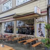 Outside at HappenPappen in Hamburg