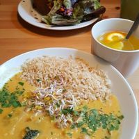 The menue changes daily. So delicious! at HappenPappen in Hamburg