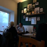 Inside the restaurant at HappenPappen in Hamburg