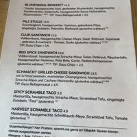 Brunch menu   at HappenPappen in Hamburg