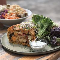 Vegan quiche at HappenPappen in Hamburg