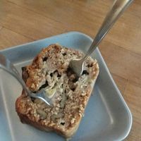 Delicious banana bread at HappenPappen in Hamburg