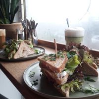 Yummy Tempeh Sandwich 🥪 at HappenPappen in Hamburg