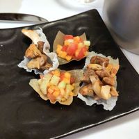 Vegan appetizers at La Libertie in Campsegret