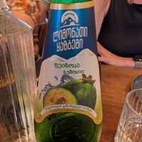 Feijoa juice (pineapple guava) at Tiflisi in Toronto