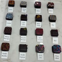 These are all vegan and labeled as vegan at NETO Chocolatier in New York City