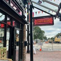 Sign  at Honey Road in Burlington