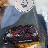 Oreo brownie and pumpkin cream cookie at Sweet Haven Bakery in Citrus Heights