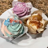 Cotton Candy Cupcake, Coconut Ube Cupcake, Caramelized Apple Cupcake  at Sweet Haven Bakery in Citrus Heights