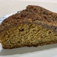 Pumpkin Coffee Cake (this is only half the piece!)   at Sweet Haven Bakery in Citrus Heights