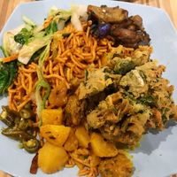 Fried noodles  at Eight Immortals Vegetarian 八仙素食园 - Jurong E in West Singapore