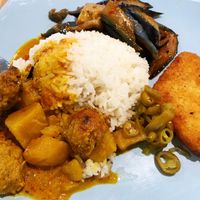 Curry rice $3.60 at Eight Immortals Vegetarian 八仙素食园 - Jurong E in West Singapore