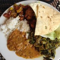 Buffet vegan food at Everest Cuisine in Rapid City