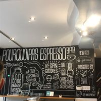 Espresso bar at Pourquoi Pas Espresso Bar in Montreal