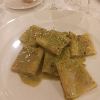 Paccheri al pesto di pistacchio at Hotel Villa Belvedere 1849 in Misano Di Gera D Adda