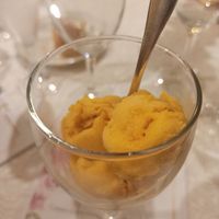 Gelato al mango at Hotel Villa Belvedere 1849 in Misano Di Gera D Adda