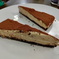 Tiramisu cake. So good! at La Mandragora in Valencia