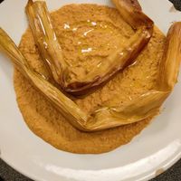 Roasted leeks at La Mandragora in Valencia