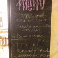 Menú of the day (dinner) at La Mandragora in Valencia