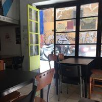 view from my table at La Mandragora in Valencia