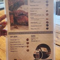 Menu at Kalamaki Greek Eatery in Anna