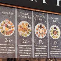 Four marked vegan options at Anatolya Food in Basel