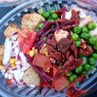 Larger take away box at Kylling & Co Ringkøbing in Ringkoebing