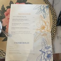 Menu 2  at Dulcisinfundo in San Gimignano