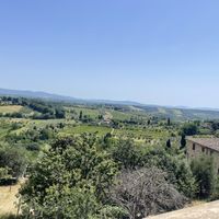 Pictures don’t do the view justice!   at Dulcisinfundo in San Gimignano