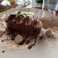 Cocoa Sponge with Marsala Cream   at Dulcisinfundo in San Gimignano