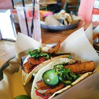 Plantain tacos at Crudo  in Worthing