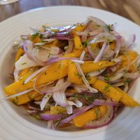 Mango ceviche at Shambala in Barichara