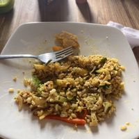 No me acordé de tomar la foto a tiempo, el hambre y el sabor no me dejó  at Shambala in Barichara